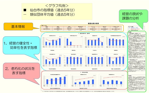経営比較分析表の公表イメージ図