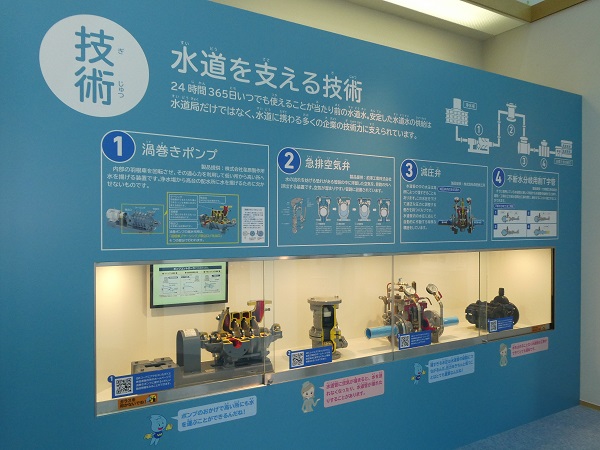 水道を支える技術の展示